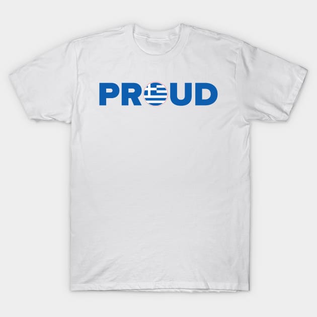 Proud Greek T-Shirt by MessageOnApparel